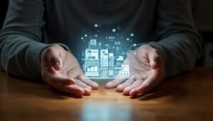 Commercial Property in Dhule showcasing a modern business and technology concept for future-ready commercial investment.